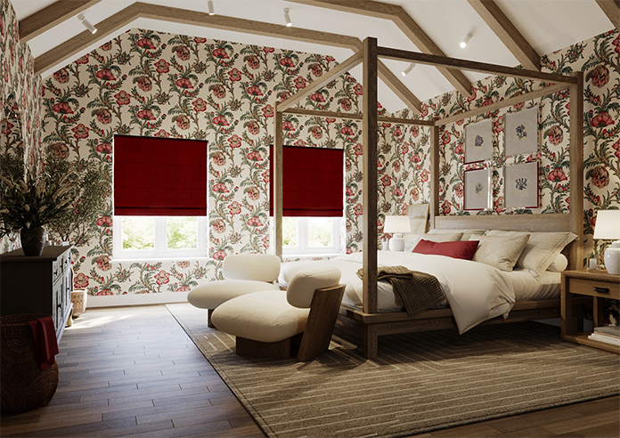 Kent, Wine - Roman Blind - Image 7